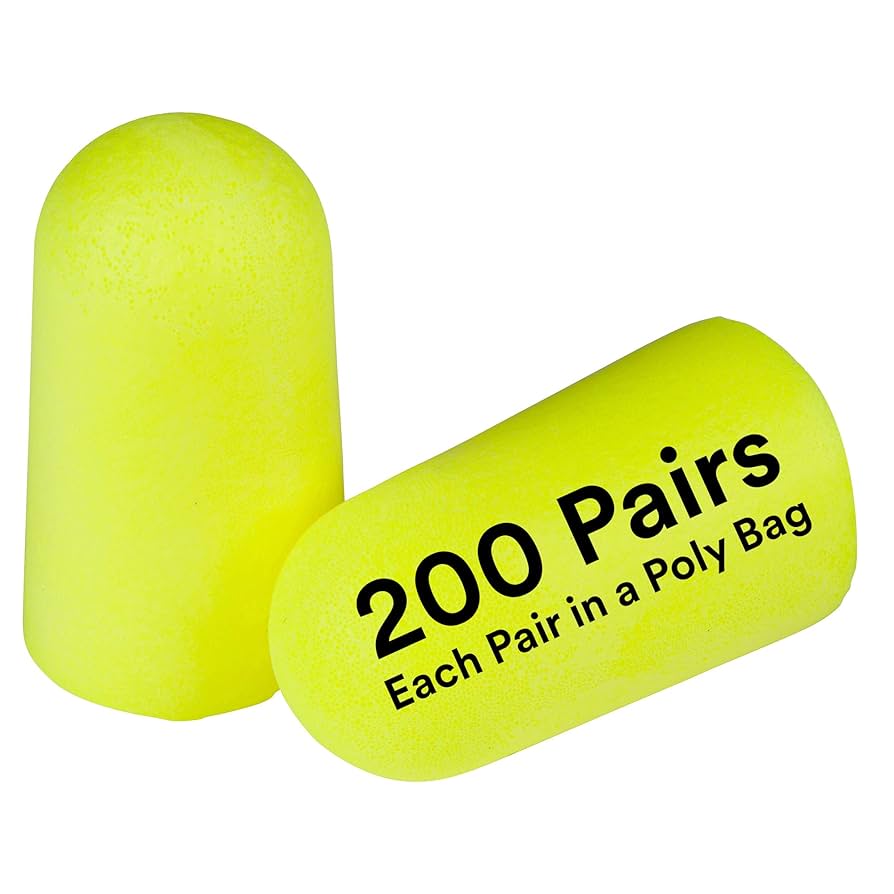 3M Ear Plugs, 200 Pairs/Box, E-A-Rsoft Yellow Neons 312-1251